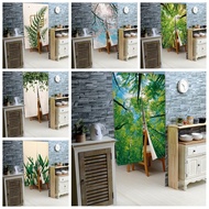 Fashion 2023 Nature green leaves the door curtain Plant Turtle leaves the partition curtain Boho Kitchen room door decoration half curtain