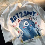 100% Cotton Summer T-shirt Women's Short-sleeved Woman tshirt Cartoon Print Letter Oversized 4XL Shi