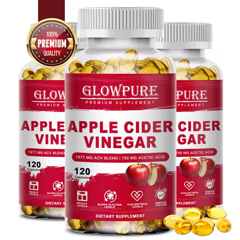 Apple Cider Vinegar Capsules for Digestion, Detox & Weight Loss - Supports Fat Burn, Bloating Relief