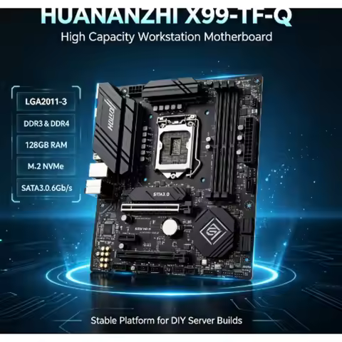 X99-TF-Q Motherboard LGA2011-3Support Intel Xeon CPU DDR3&DDR4 Max 128GB RAM NVME M.2SATA3.0 6Gb/s D