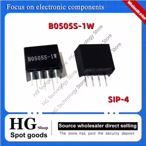 10PCS/Lot Original new  B0505S B0505S-1W HLK-B0505S-1WR3 SIP-4 DC-DC isolation power module 5V to 5V