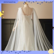 3*3M Cathedral Wedding Cape Veil Sequined Lace Shawl Bridal Shoulder Veils Tulle Long Cape Cloak Wed