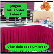 SKIRTING LANGSIR KABINET DAPUR TABLE TOP