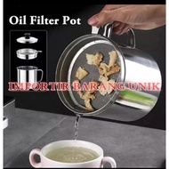 1.2l Stainless Steel Oil Filter Pot