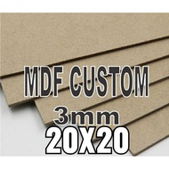 Mdf 3mm 20*20