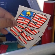 Sticker 69 kemerdekaan ( pantul cahaya )