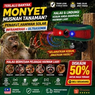 Ultrasonic Monkey Repellent Siren and Audible and visual alarm Alat Penghalau monyet Repel birdsliza