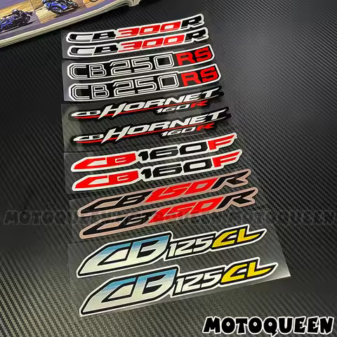 2X Motorcycle Tank Pad Side Shell Wind Decor Label Logo Decals Stickers for Honda CB125CL CB150R CB1