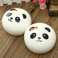 10CM Cute Panda Kawaii Squishy Bread Keychain Bag Phone Charm Strap Pendant NEW