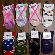 日本代購🎉🎉 現貨 WEGO 襪子 迷彩 國旗 壽司 襪襪😘😘