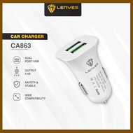 HP LENYES CA863 2.4a 2 USB Car Charger original Car Charger Adapterhp