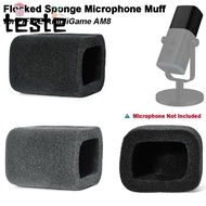 1pcs Mic Windscreen Cover, Replacement Flocked Sponge Foam Microphone Muff, Professional Noise Reduc