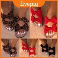 Fashionable Women Ladies Slip On Peep Toe Bow Sliders Flatform Platform Flat Sandals