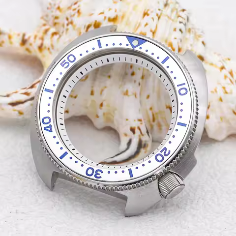 Mod 6105 6309 Turtle Abalone Dive Watch Case Fits NH35 NH36 Japan Automatic Movement 200m Waterproof