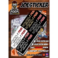 VVTI Dock RS sticker pair for car doors size 2x14 inches