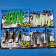 SANTEC HOGY Minnow Luminous Cutter Soft Plastic 3"
