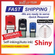 Shiny R Series (Round) Rubber Stamp Customize / Cop Bulat / Cop Syarikat - R517/R524/R532/R538