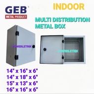 GEB METAL MULTI DISTRIBUTION BOX METAL MULTI BOX ELECTRICAL SWITCH BOX/ KOTAK BESI ELEKTRIK/ PETI BE