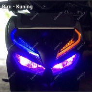 LAMPU ALIS DRL NEW VARIO 160 BONUS DEVIL EYES LAMPU DEPAN SENJA LIS LED VARIASI NEW VARIO 160 2022