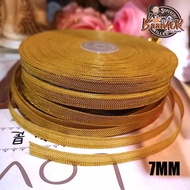 Ribbon Sand Texture Orange Gold Color Available In Many Colors (Size 7mm 13mm 20mm) Cut To Length Fr