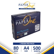 PaperOne All Purpose 80 GSM A4 (A4 - 500 Sheets - 1 Ream) A4 Paper 80gsm