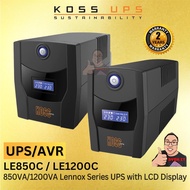 KOSS LE-850C 850VA / LE-1200C 1200VA / LE-3000C 3000VA UPS AVR, LCD DISPLAY LENNOX SERIES *UNINTERRU