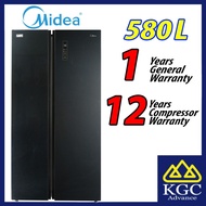 Midea Side By Side Inverter Refrigerator (580L) MSS-582WEGBI