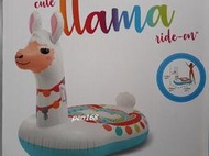 玩樂生活 INTEX57564彩色羊駝雙手把充氣坐騎超萌 超吸睛 兒童游泳圈水上浮床 浮圈 大人小孩都可以用