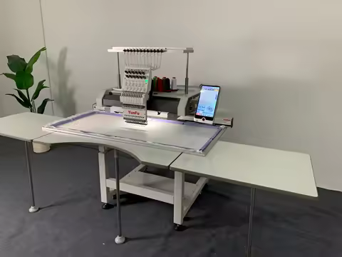 Big Work Area Computerized Embroidery Machine | 500*1200mm Single Head Eco-Friendly For African Agba
