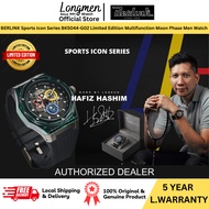 [Klang Longmen] BERLINK x Hafiz Hashim LIMITED EDITION BK5044-G02 Multifunction Moon Phase Date Day 