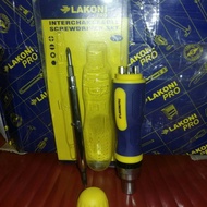 obeng rachet set lakoni pro/interchangeable screwdriver set lakoni pro