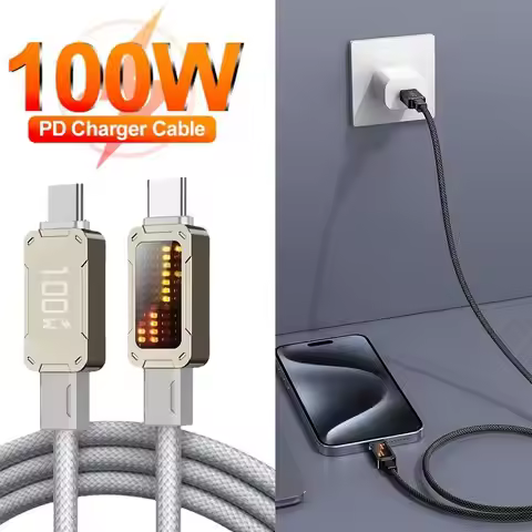 PD100W Fast Charging USB Type C To Lightning Cable For iPhone Huawei Xiaomi Samsung Tablets Data Cha