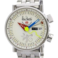 ALAIN SILBERSTEIN Le Reveil GMT 鬧鐘限量版男士手錶拋光