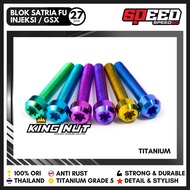 SUZUKI Titanium Probolt Block Bolt Satria Fu Injection GSX Grade 5 King NutSUZUKI