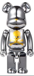 Bearbrick Mastermind MMJ Silver Chrome 100%