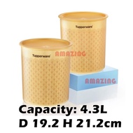 Tupperware Golden One touch canister/ Golden Deco Canister/ Food storage/ Tupperware One Touch Conta