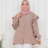 ANA07 - Baju Wanita Blouse Dera Hakibi Crepe / Blouse Atasan Wanita Dera Hakibi