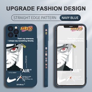 For iPhone 12 Pro Max 12Pro 12 Mini Cartoon Naruto Side Design Phone Case Soft Square Edge Pattern Liquid Silicone Casing Full Cover