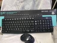 湛黑專業 流線美型 靜音大按鍵好按 羅技logitech MK315 無線鍵盤滑鼠組 無線鍵鼠組