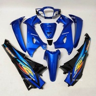 ชุดสีเวฟ125s หัวเถิก สีน้ำเงินดำ พร้อมติดสติกเกอร์ [ 10 ชิ้น ] ชุดสีwave125s สีเดิม งานARM