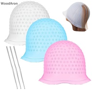 [WoodAron] Hair Coloring Highlighting Cap Reusable Silicone Highlight Cap Pull Through Caps For Hair