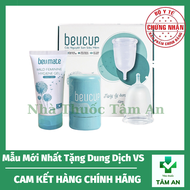 Cốc Nguyệt San Beu Cup Mẫu Mới Silicone Y Tế Beucup Tặng Dung Dịch Vệ Sinh Cốc Nguyệt San BeU Mate 5