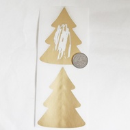 50pcs 57x73mm Christmas Tree Shape Scratch Sticker  DIY Make Your Own Scratch Off Cards &amp; Stickers New Year Gift Teacher Rewards