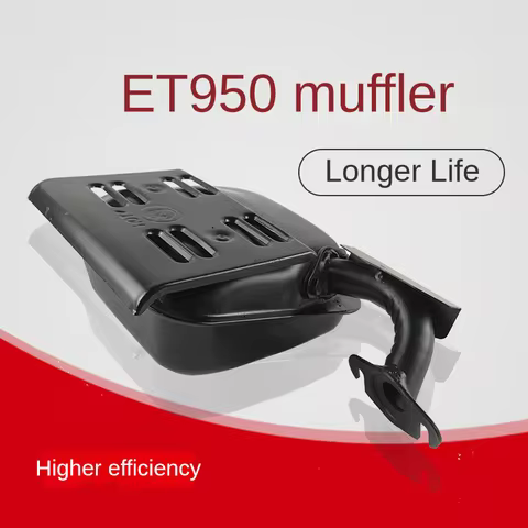 ET950 Muffler For Gas Petrol Generator Accessories ET650 800W Exhaust Pipe 600W Silent Replacement