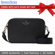 Kate Spade Handbag In Gift Box Madison Saffiano Leather Mini Black # KC584