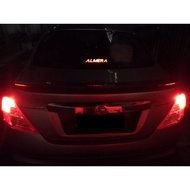 Nissan Almera Rear Brake Lamp 2011-2021 Acrylic Cover Font Design