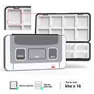 Hộp Đựng Thẻ Game Di Động 16 Ngăn Cho Nintendo 3DS 3DSXL 2DS 2DSXL DS DSi - Hộp Đựng Thẻ Game Bằng N