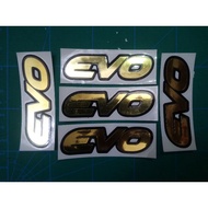 ✲◙Evo Chrome vinyl stickers for helmets