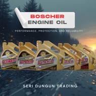 SDT BOSCHER ENGINE OIL - 5W40/5W30/10W40/15W40/20W50/10W30 FULLY SEMI MINERAL (3L/4L)