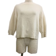 UNITED ARROWS EMMEL REFINES 3/4 SLEEVE WHITE Direct from Japan Secondhand